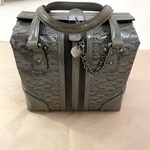 Gucci horsebit embossed Boston bag